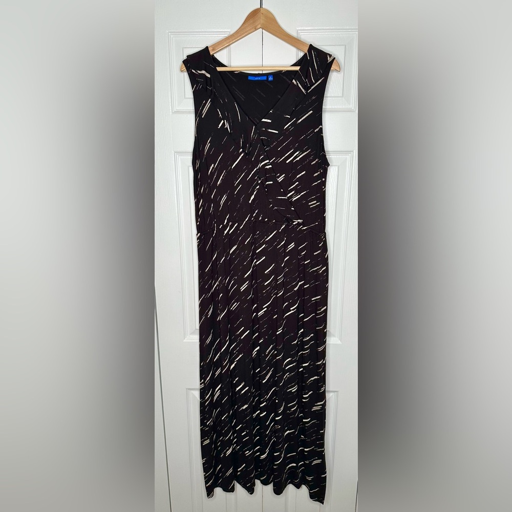Apt. 9 Sleeveless Black and White Maxi Dress - XL